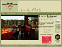 Tablet Screenshot of ilgarageristorante.com